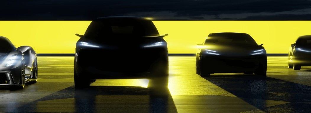 أصدرت لوتس صورة تشويقية لـ4 سيارات جديدة كهربائية بالكامل قبل عام 2026.